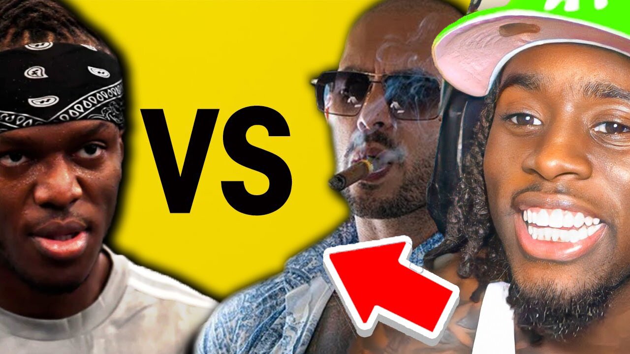 Kai Cenat Reacts To Andrew Tate & KSI Beef😳