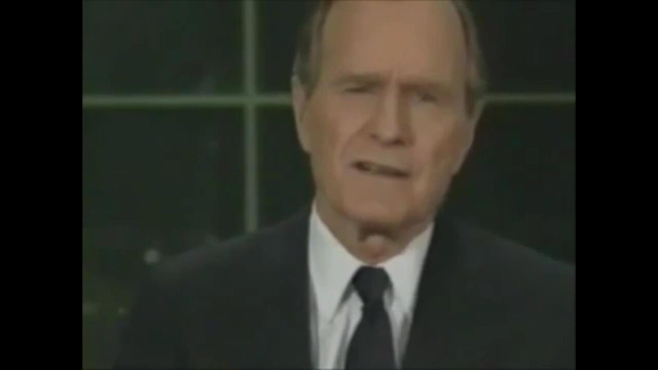 George H W Bush New World Order Speech