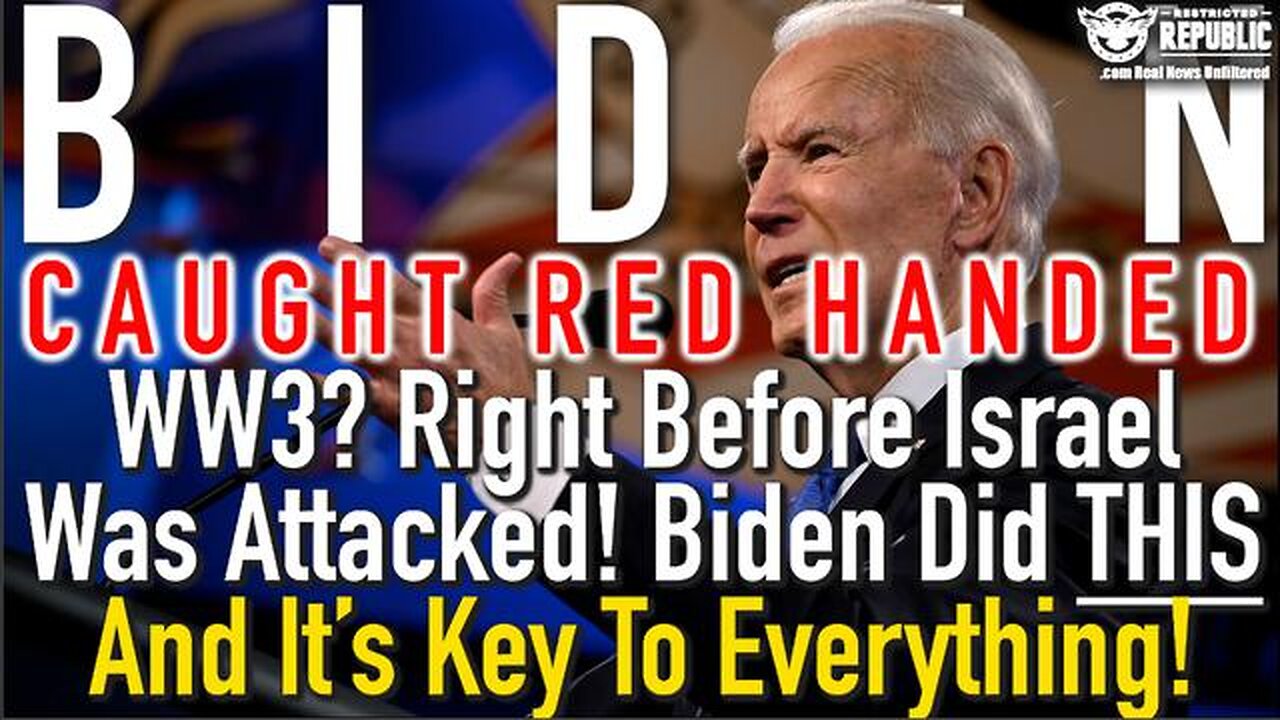 WW3? Right Before Israeli War Broke Out Biden Did THIS And It’s Key To Everything!