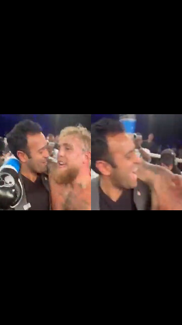Jake Paul Cracks Up Vivek Ramaswamy With Biden Joke After Knocking Out His Opponent