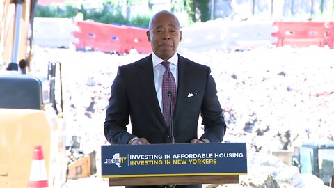 Mayor Eric Adams Delivers Remarks at an Affordable Housing Groundbreaking