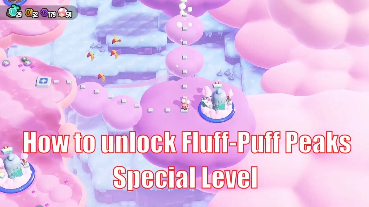 How to unlock Fluff-Puff Peaks Special Level guide | Super Mario Bros. Wonder