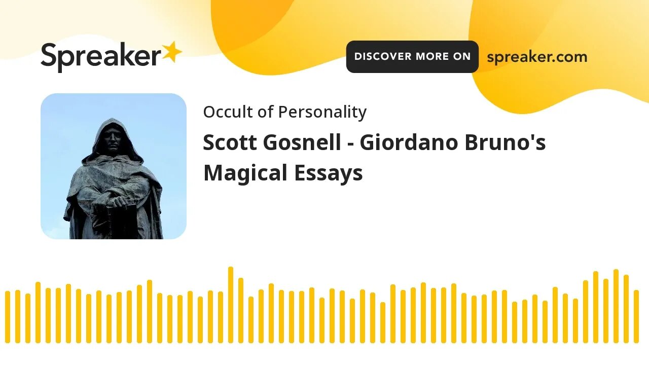 Scott Gosnell - Giordano Bruno's Magical Essays