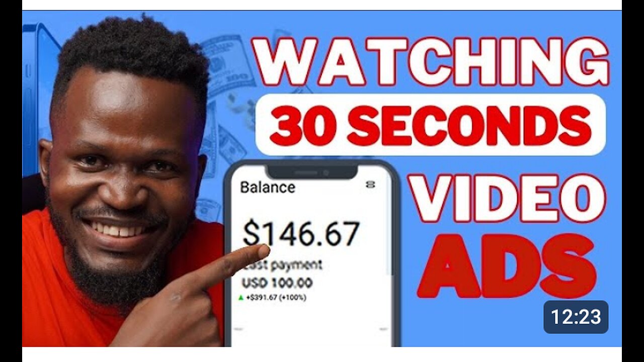 Earn $1 Every 30 Seconds Watching Video Ads Online | Make Money Online