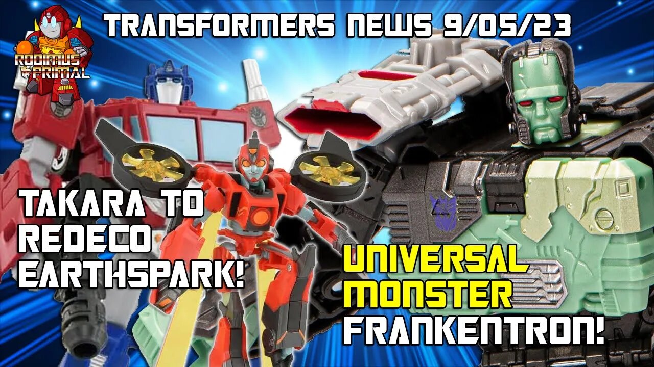 Universal Collab Frankentron Revealed! Takara To Redeco Earthspark Figures!