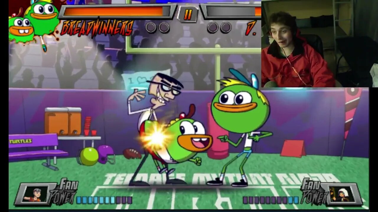 Mr Crocker VS Breadwinners In A Nickelodeon Super Brawl 3 Battle With Live Commentary