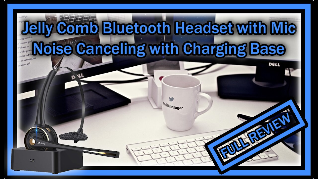 Jelly Comb Bluetooth Headset BH-M9 with Microphone, Charging Base, FULL REVIEW / MANUAL / MIC TEST