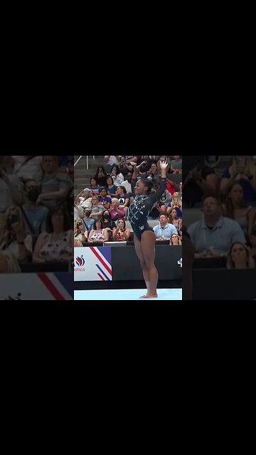 Simone Biles floor exercise slowmo 🥇 2023 Xfinity US National Championship Championships #shorts
