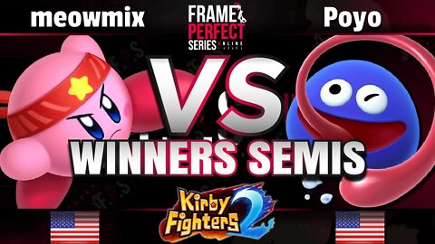 FPS3 Online Winners Semis - meowmix (Fighter) vs. Poyo (Gooey) - Kirby Fighters 2