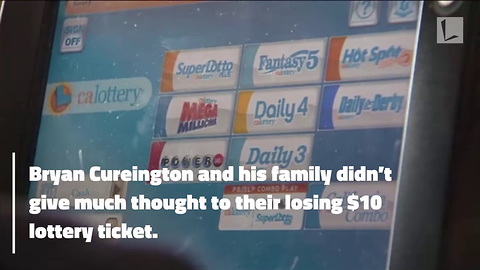 Man Pulls Lottery Ticket from Garbage, Discovers It's Worth $200,000