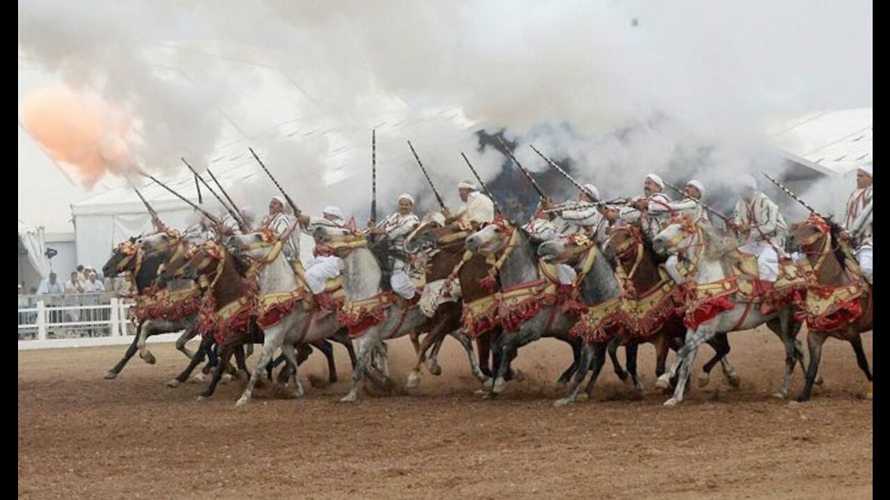 horses racing ، Moroccan traditions