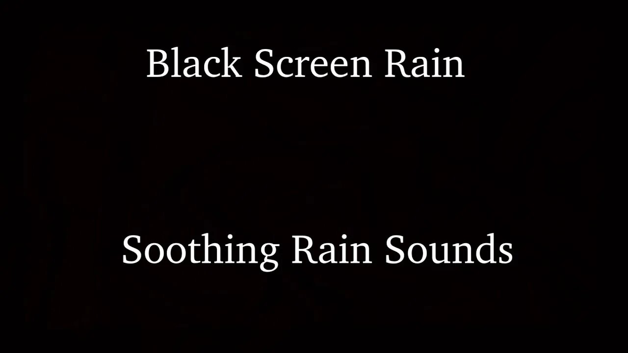 4 Hours Black Screen Rain Sound : Fall Asleep With THIS Rain Sound