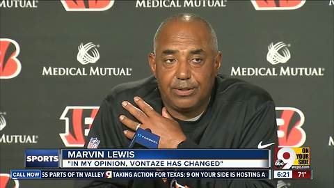 Marvin Lewis gives his interpretation of Vontaze Burfict's suspension-inducing hit