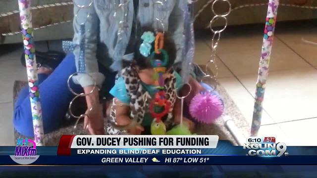 Ducey asks for funding to support early reading at school for deaf, blind
