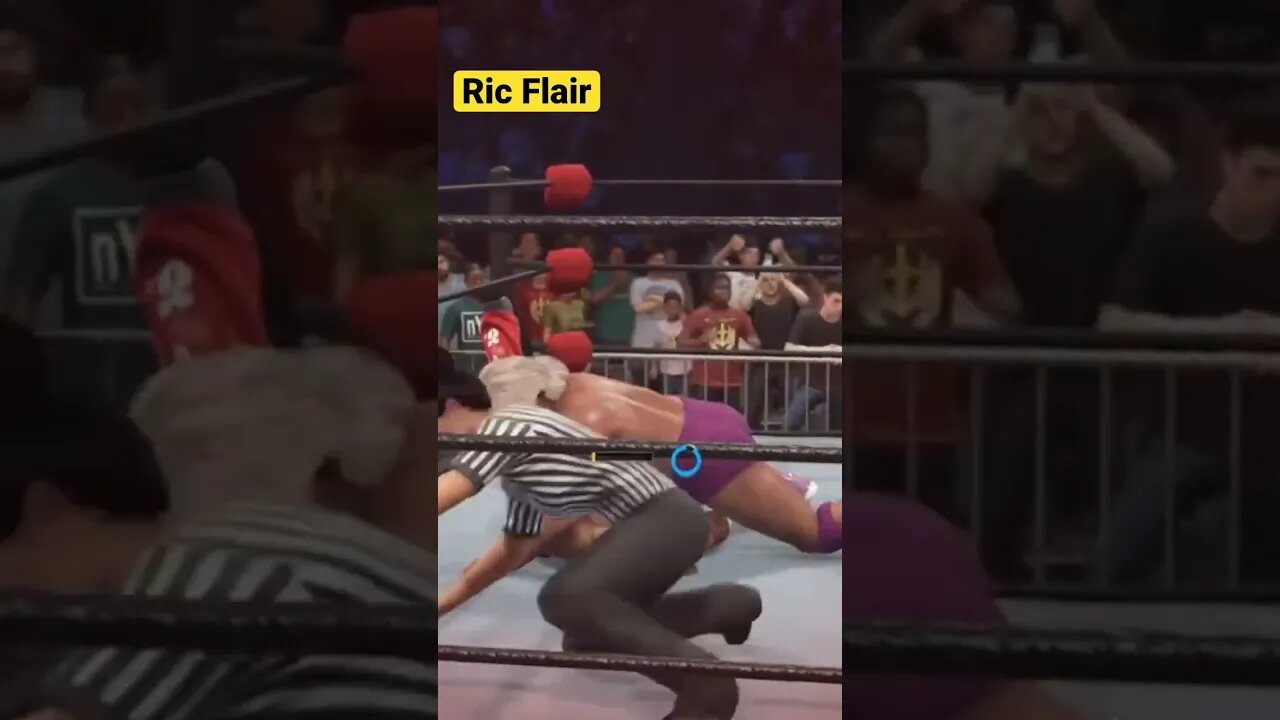 🤕🤣Ric Flair OMG Low Blow on Shawn Michaels WWE 2k23 #ricflair #wwe #wwe2k23