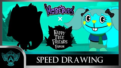 Speed Drawing: Happy Tree Friends Fanon - Turqoise | Mobebuds Style