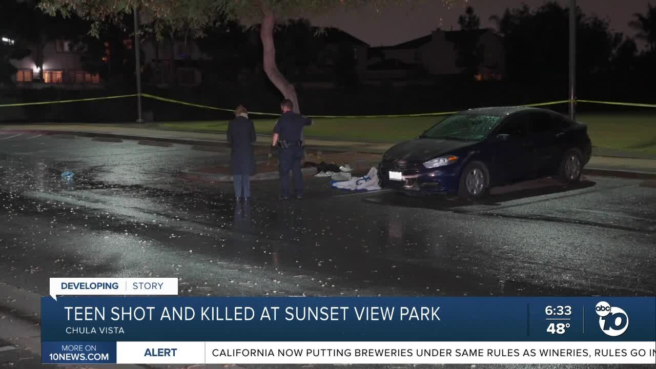Police search for shooter in killing of teen at park