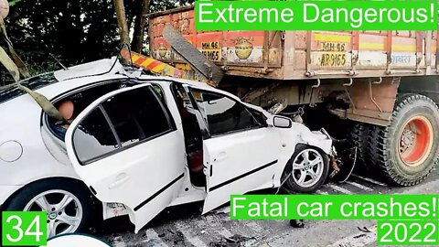 Extreme Dangerous! Fatal car crashes 34- 2022