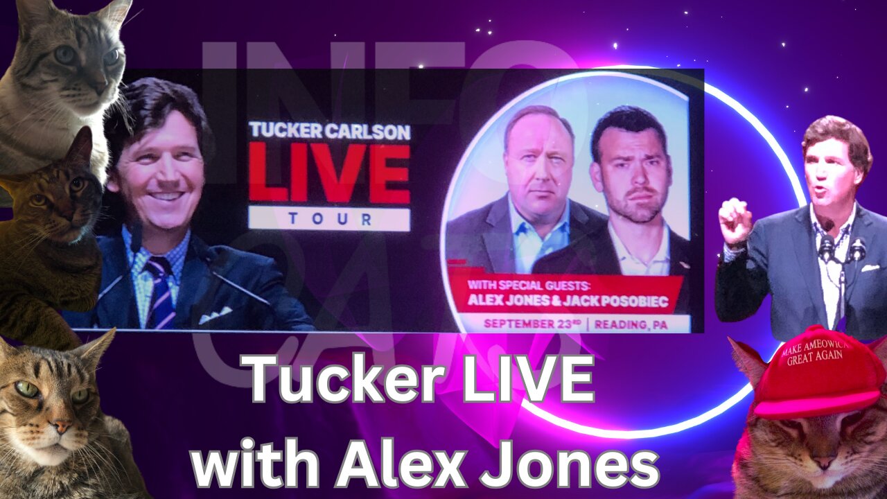 Tucker Carlson and Alex Jones in Reading PA