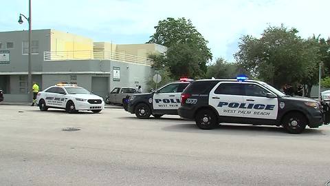 Car hits building in West Palm Beach