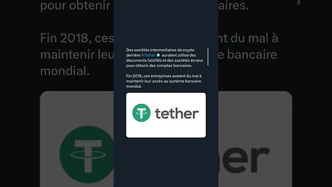 Des sociétés intermediaires de crypto derrière #Tether auraient utilisé des documents falsifiés