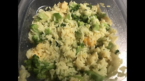 Microwave Cheesy Broccoli Rice