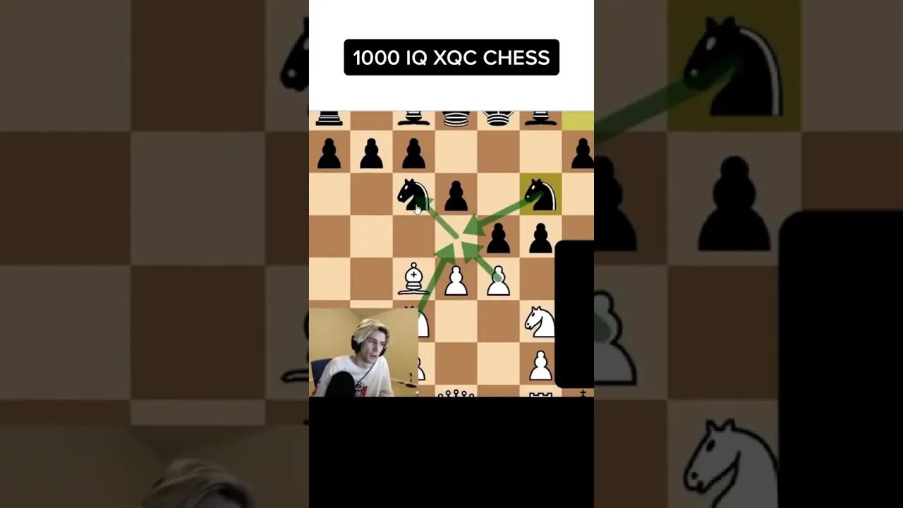 xQc is a chess genius...