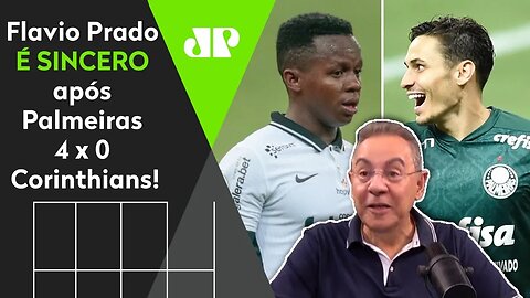 "E eu achava o Corinthians FAVORITO!" Flavio Prado É SINCERO após 4 a 0 do Palmeiras!