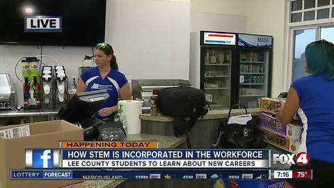 Lee County students attend STEM at work event - 7am live report