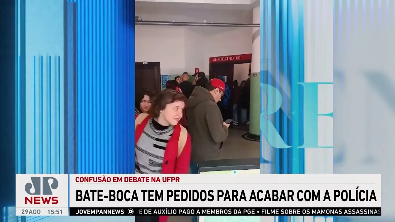 Evento na UFPR termina com bate-boca e pedidos de dissolução da polícia | LINHA DE FRENTE