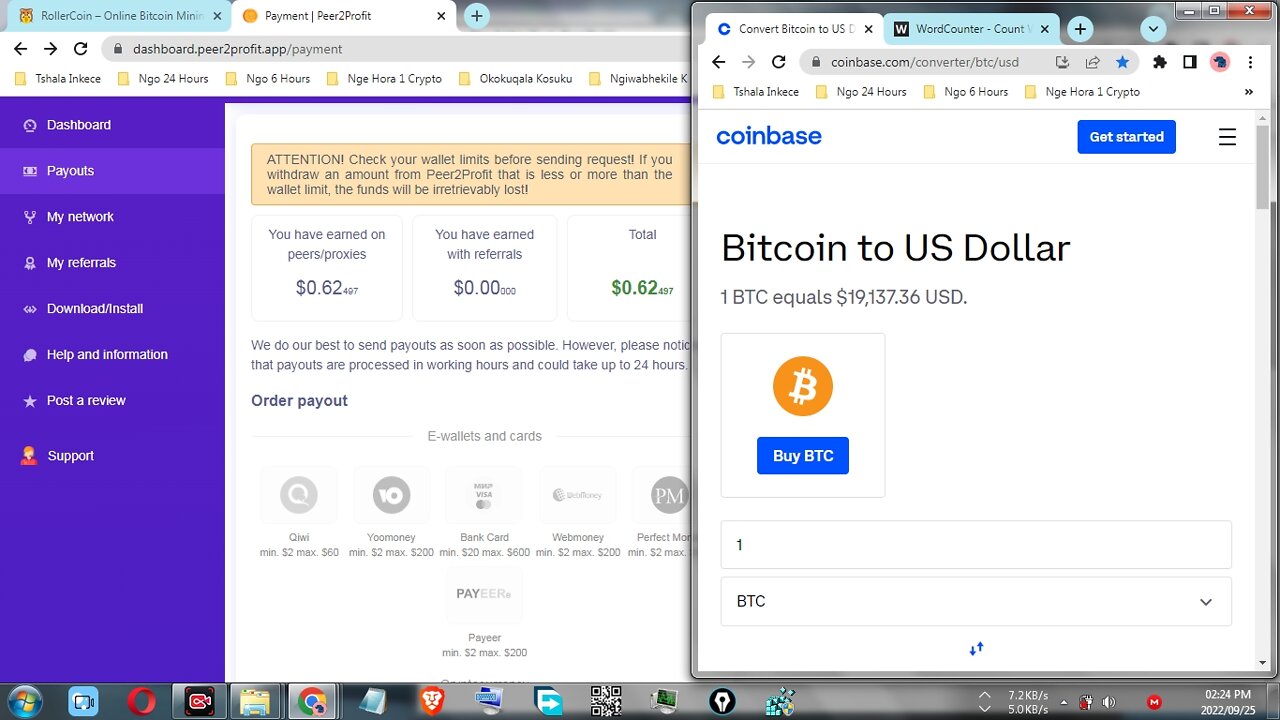 How To Make Money By Mining Free Cash Online At Peer2Profit And Instant Withdraw At Coinbase