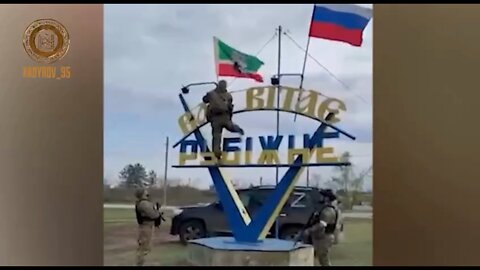 Flag raised over Rubizhnoye by the LPR