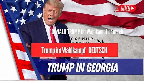 LIVE Donald Trump in Georgia.