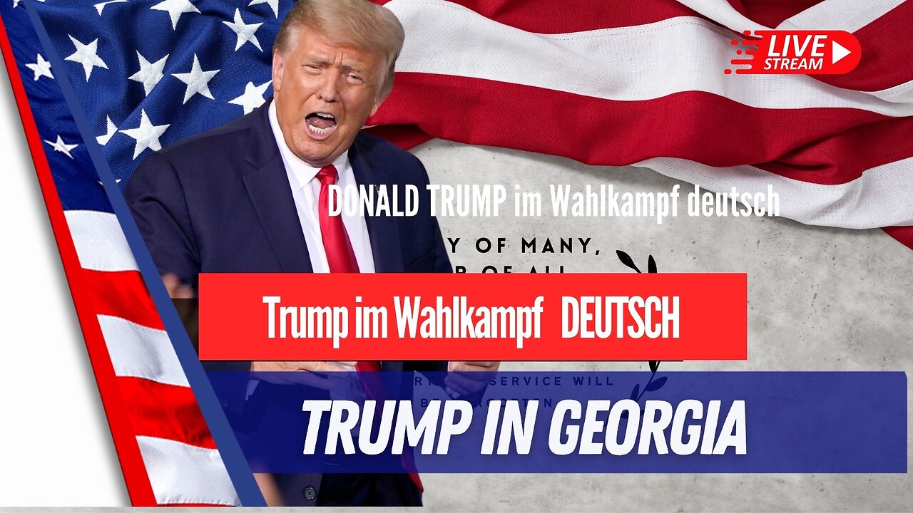 LIVE Donald Trump in Georgia.