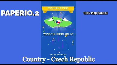 Paper.io 2 Mobile Gaming Video #13 || Map Control: 100.00% || Czech Republic