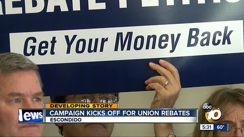 Campaign kicks off for union rebates