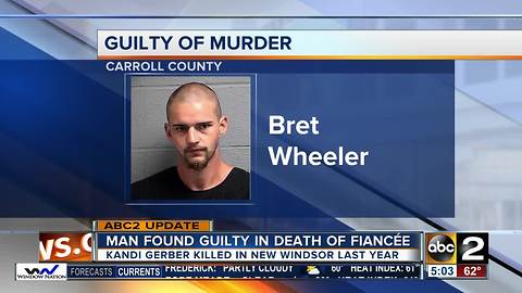 Man found guilty for fiancée's murder in Carroll County