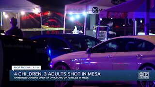 Victim speaks after 4 kids, 3 adults were shot near Dobson and Guadalupe roads, suspect sought