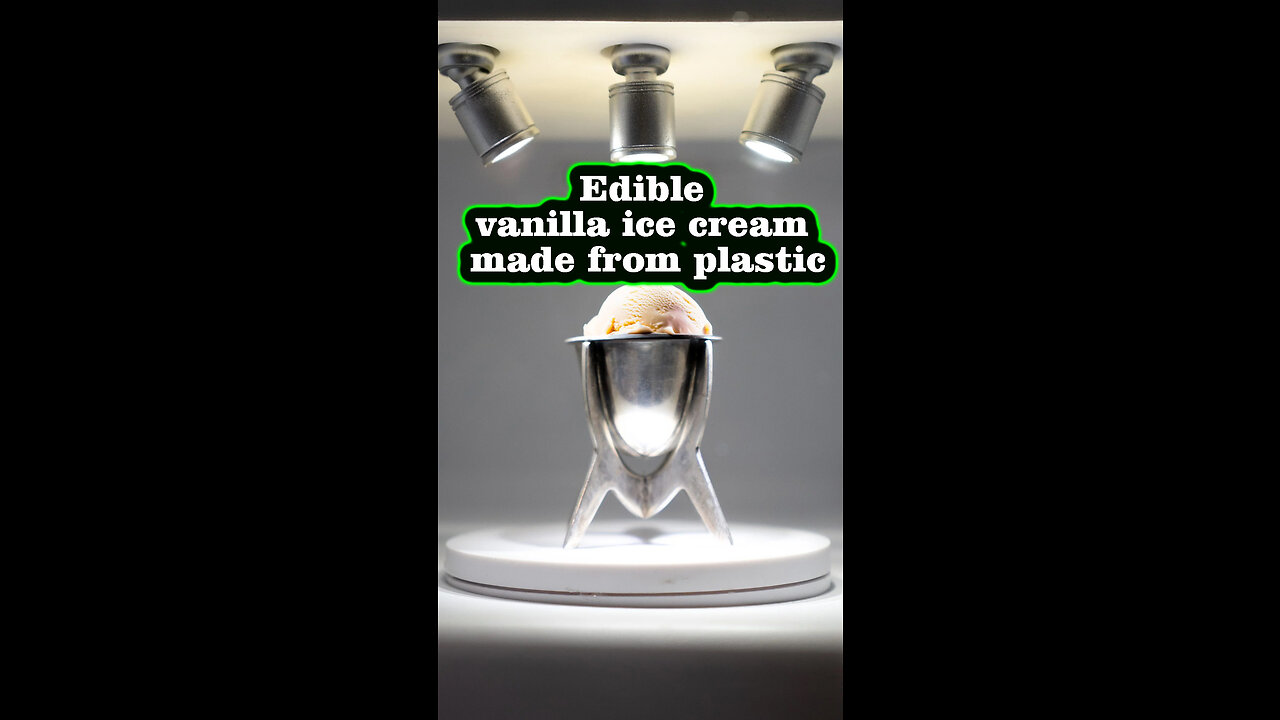 Edible vanilla ice cream made from plastic. @InterestingStranger #vanilla #icecream #interesting