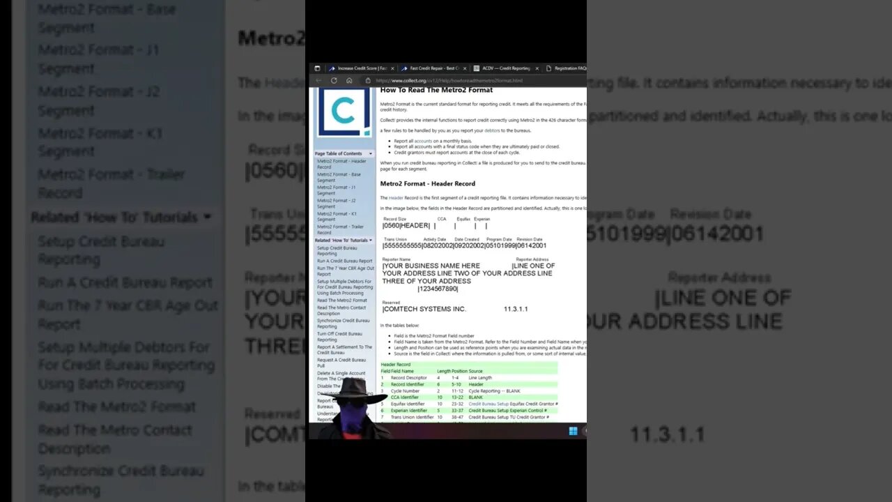proprietary dispute letters using Metro 2 for credit repair?