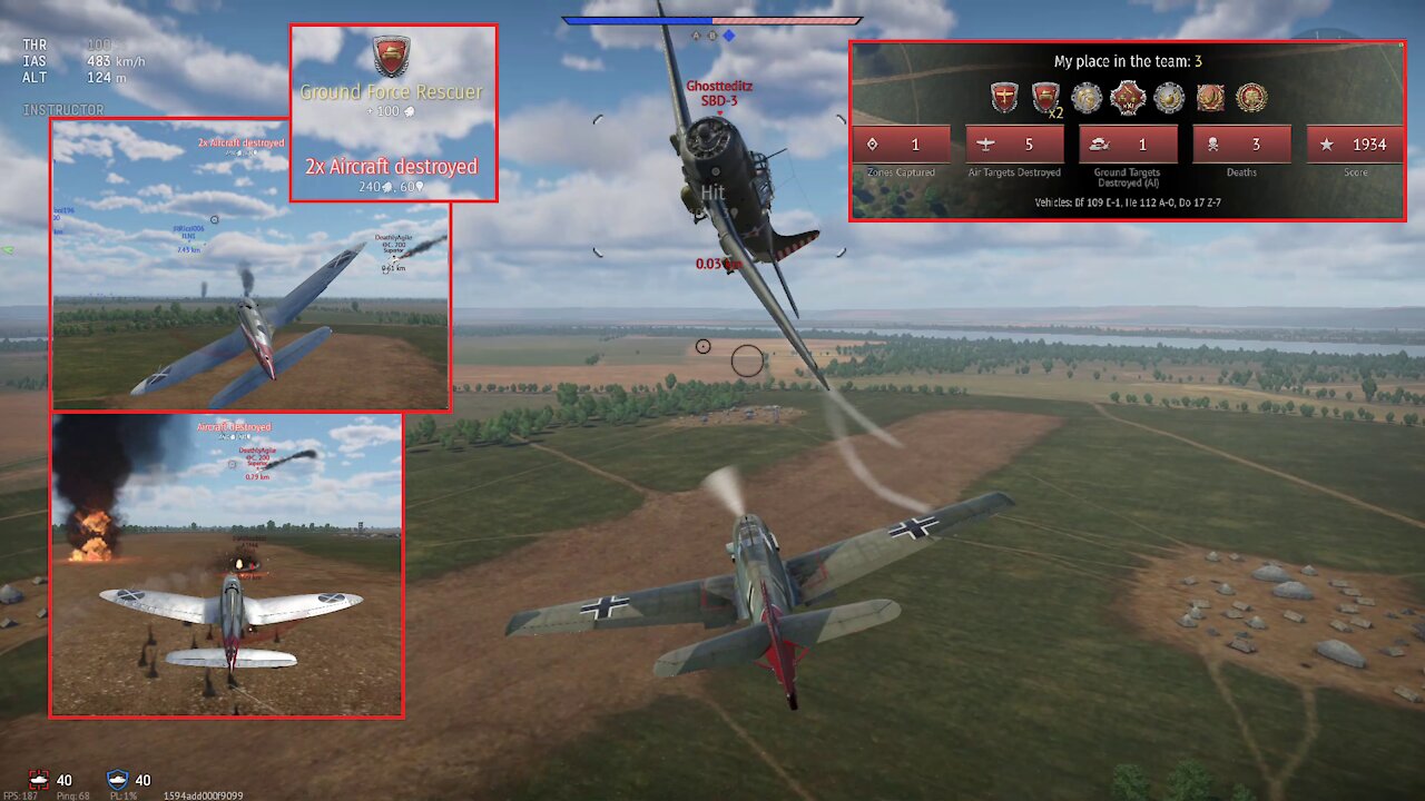 War Thunder - Capture the Airfield shutout! / Erobere den Airfield Shutout!