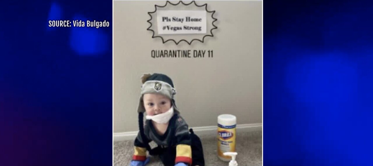 VGK quarantine baby goes viral, encourages people to stay home