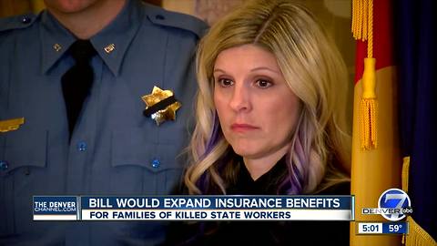 Bill would extend insurance benefits to families of fallen Colo. workers, but not to county workers