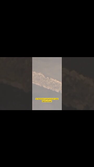 NY WEATHER-Evening Sky IYKYN 08/11/2023 #lookup #chemtrails