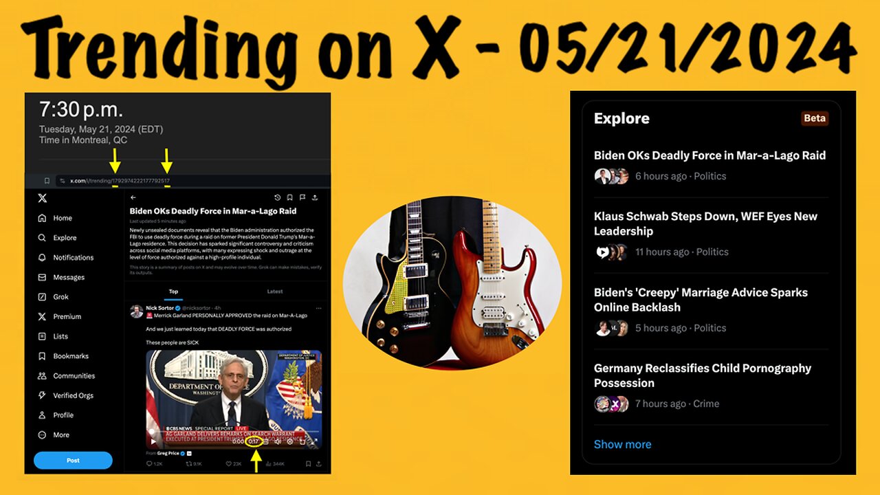 Trending on X 05-21-2024