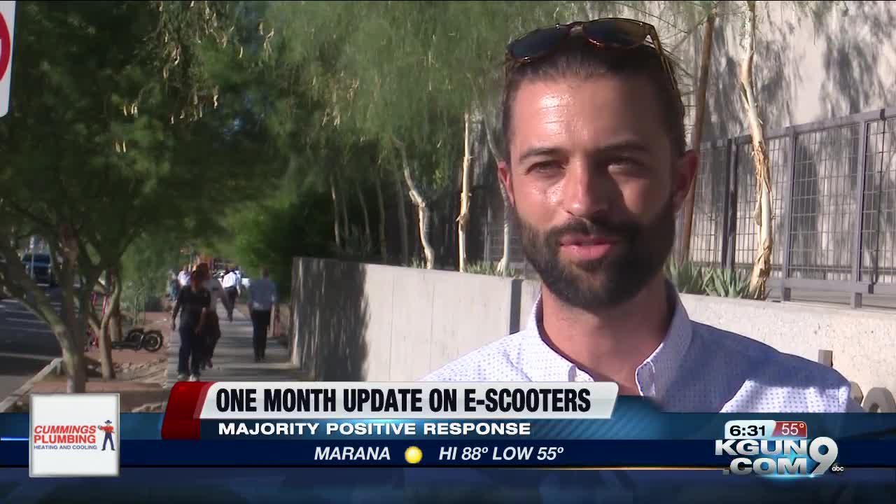 Community responding well to E-scooters for one month anniversary