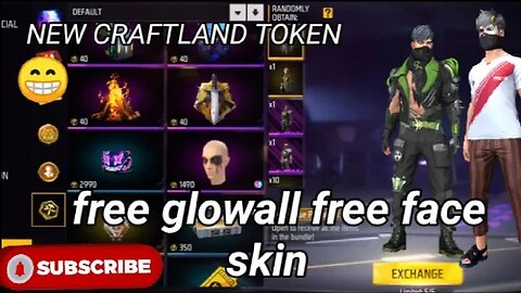 FREE CRAFTLAND NEW REWARDS FREE GLOWALL FREE FACE PAINT SKIN