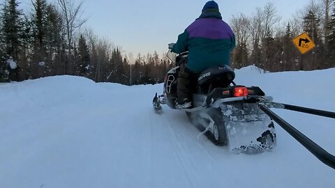 Sled Ride Through The Northwoods