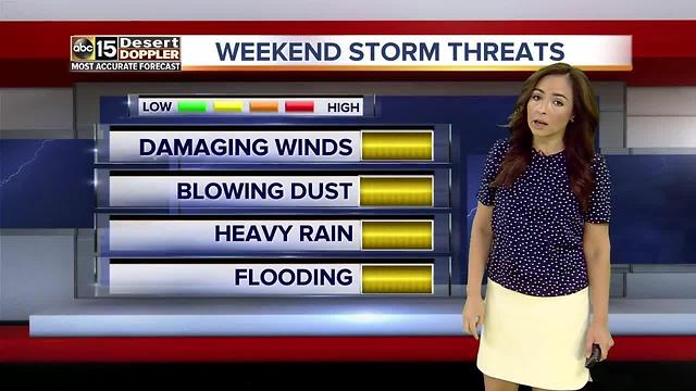 Storm chances increasing in Arizona