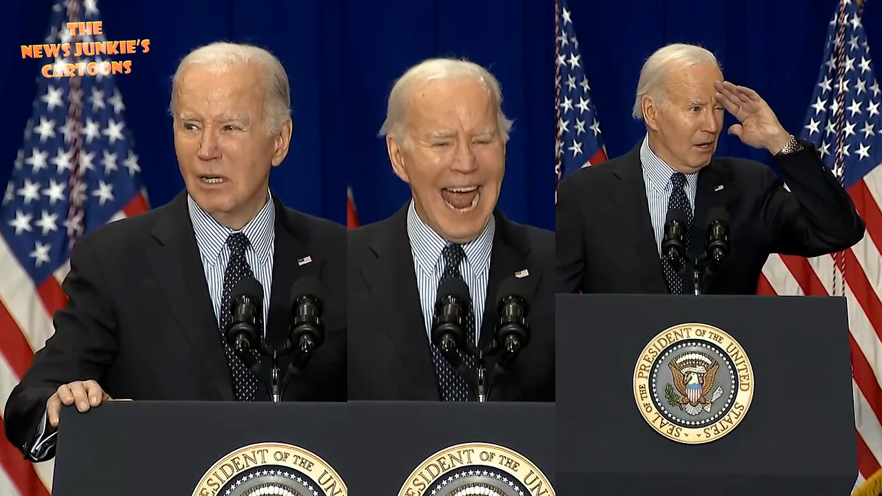 Biden Clown Show for his fake audience: "We have already cut the deficit by $1 trillion!.. Over a million miles round trip over the time I was in the US Senate!.. this is not, was not a joke!"